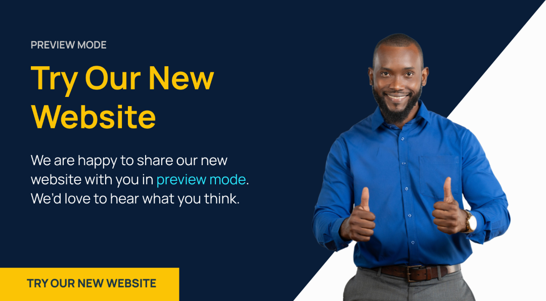 new website banner
